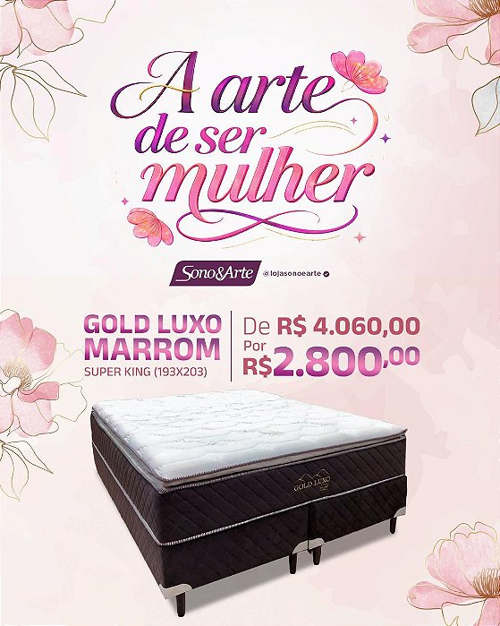 Conjunto Box Gold Luxo Molas Ensacadas - Soft Flex