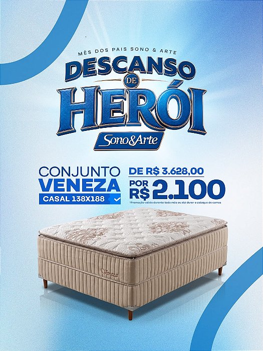Conjunto Box Veneza Molas Ensacadas - SoftFlex