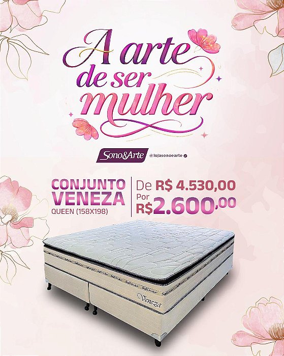 Conjunto Box Veneza Molas Ensacadas - SoftFlex