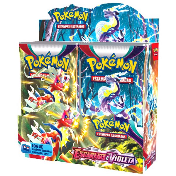 Box 18 Boosters Cards Cartas Pokémon Coleção Especial Escarlate E Violeta  151 Copag Em Português - Pokemon - #