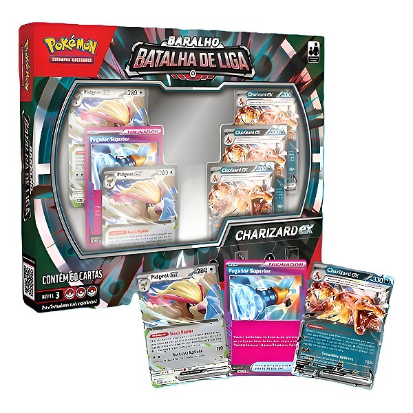 Pokémon Deck Batalha de Liga Charizard ex - Copag