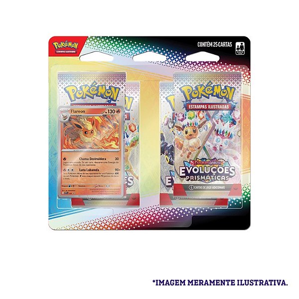 Pokémon Blister Quádruplo EV8.5 Evoluções Prismáticas - Flareon