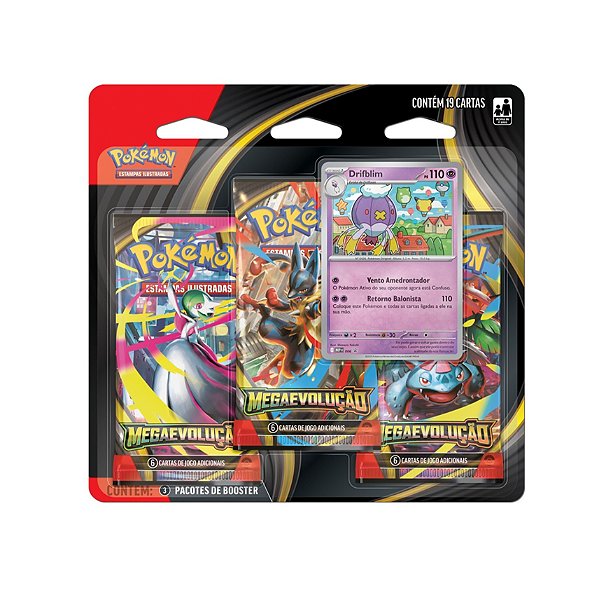 Pokémon Blister Triplo ME01 - Megaevolução -Drifblim