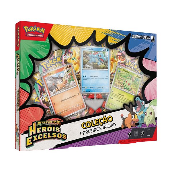 Pokémon Box Coleção Parceiros Iniciais - Herois Excelsos