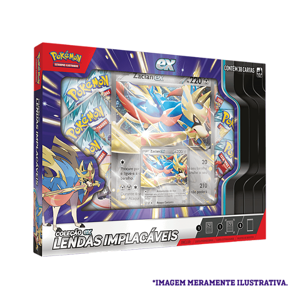 Pokémon Box Lendas Implacáveis - Zacian ex
