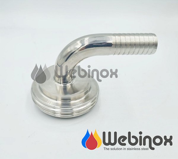 Macho SMS Adaptador 1.1/2" x Curva 90G x Mangueira 304 1"