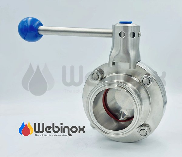 Válvula Borboleta Tri-Clamp OD