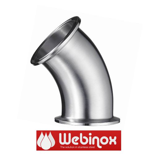 Curva 45G Triclamp inox