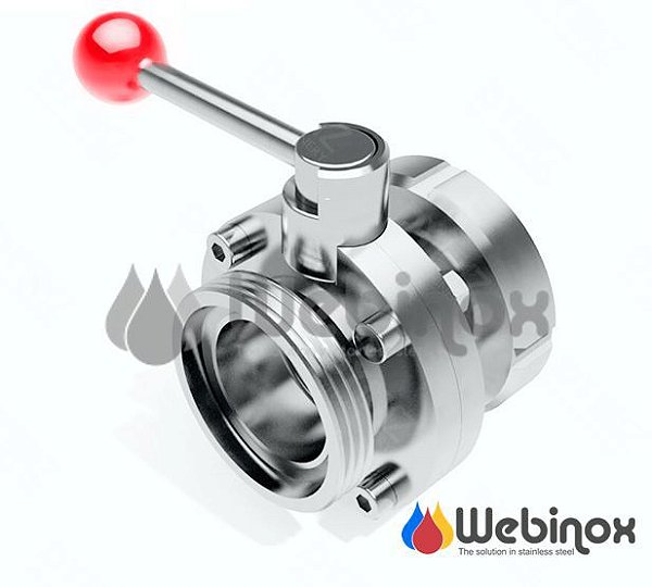 Válvula Borboleta Macho x Niple Porca SMS OD