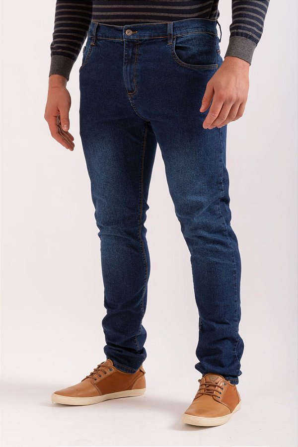 Calça jeans 501 escuro desgastado