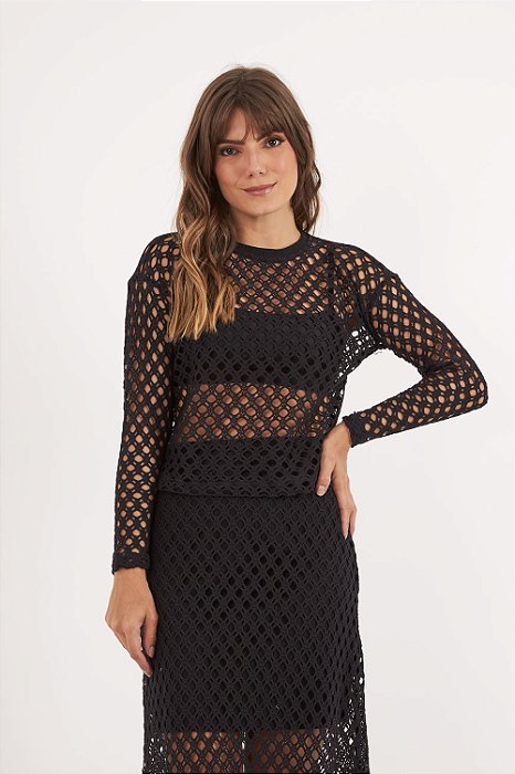 Blusa Aime preto
