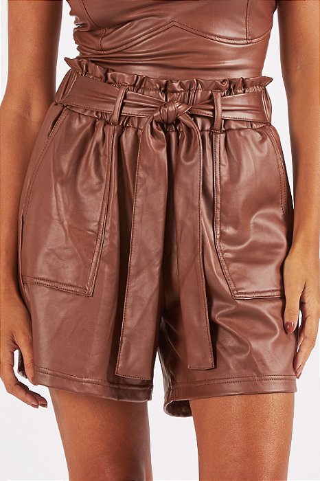 Short Filipa marrom