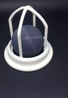 Prótese Válvula Cardíaca Mecânica Starr-Edwards (Bola-gaiola) 3D