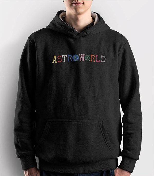 Moletom "Astroworld" Preto - TWO BOSS | Moda masculina e feminina