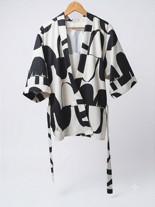 Kimono Vér Oversized Algodão Unissex