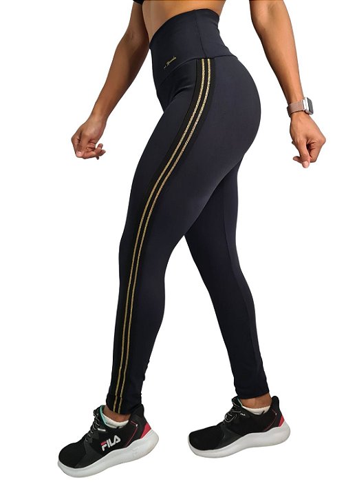 Legging luxo madri black gold