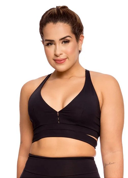 Top luxo preto energy