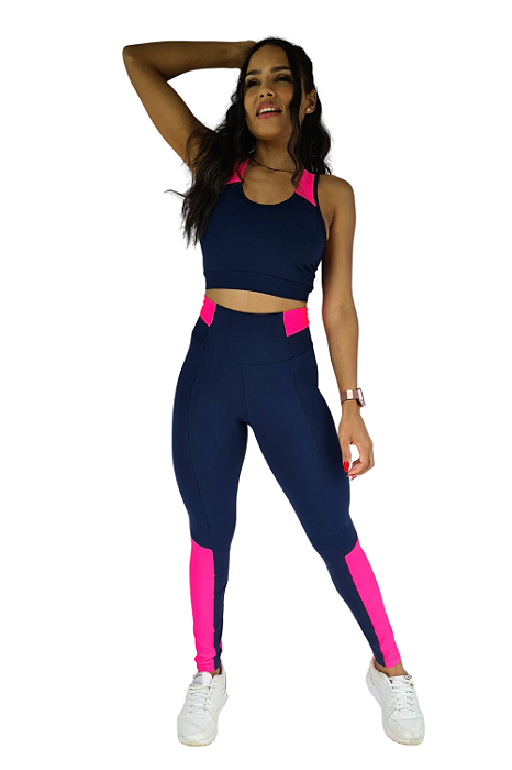 Conjunto luxo harmony blue pink