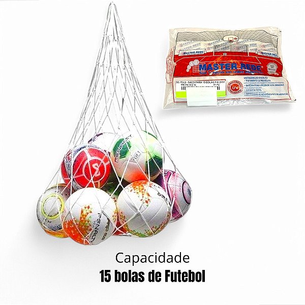 Saco Para Transportar 15 Bolas Master Rede Fio - 2mm Uv