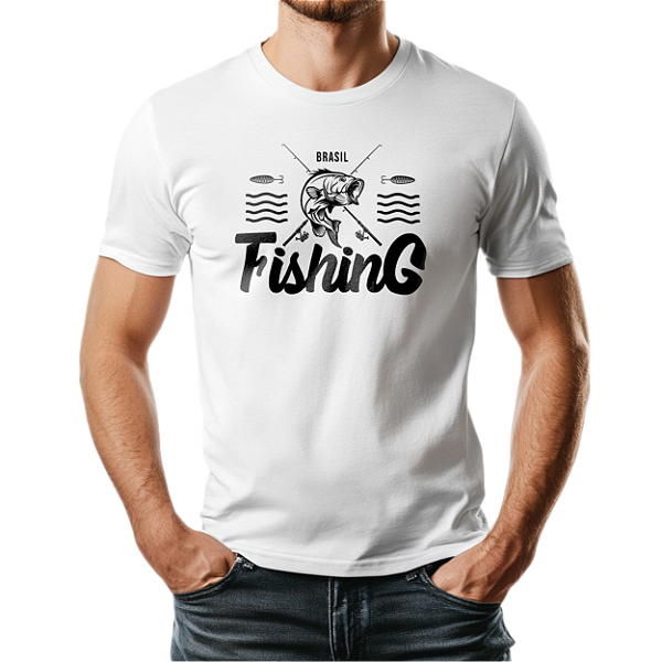Camiseta Casual 100% Algodão