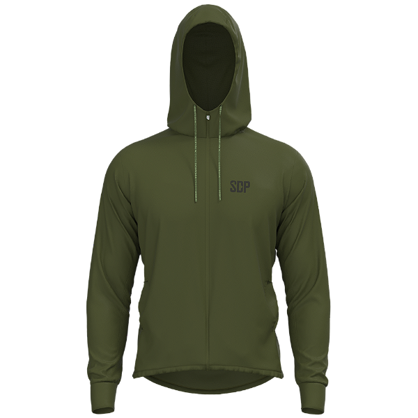 Jaqueta Corta Vento Sodpesca com Capuz Verde