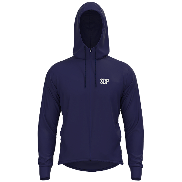 Jaqueta Corta Vento Sodpesca com Capuz Azul Marinho