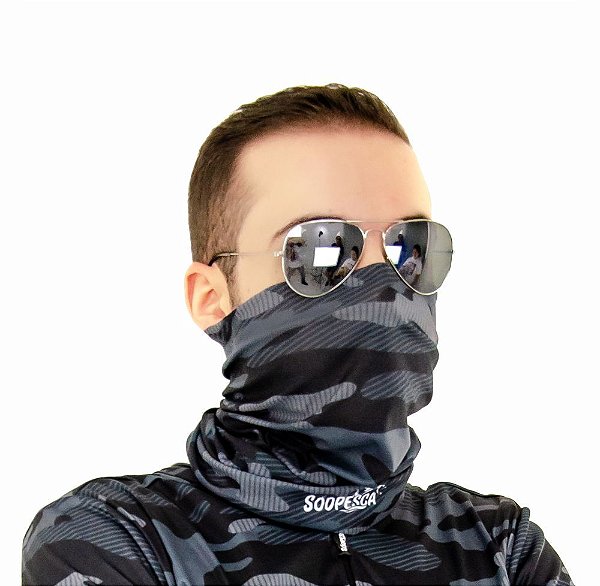 Bandana Sódpesca Camuflada Cinza