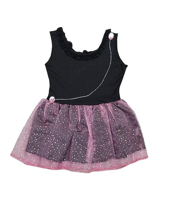 Fantasia vestido Bruxinha brilho bebê