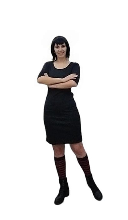 Fantasia vestido Vampirinha juvenil/adulto com meia