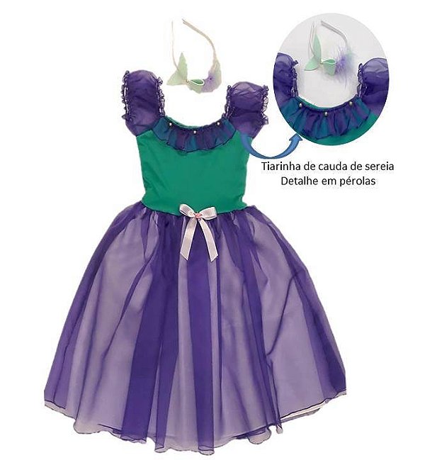 Fantasia Sereia infantil