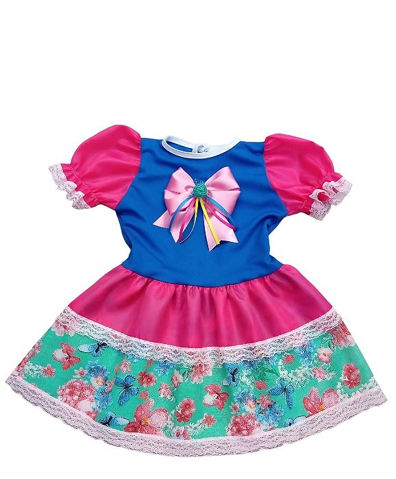 Vestido junino mini rosinha bebê