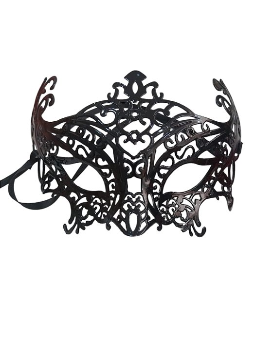 Máscara preta veneziana