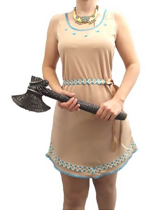Fantasia Vestido Índia Adulto