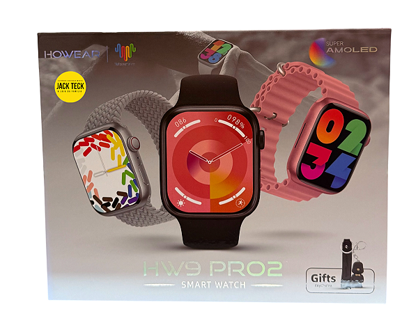 Relógio Smartwatch Hw Watch 9  PRO 2 Howear +  3 Pulseiras + chaveiro