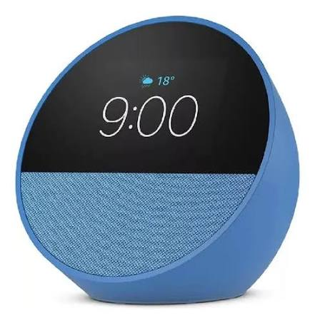 Alexa Echo Spot 2024 Amazon Smart Alarm Com Relógio Digital