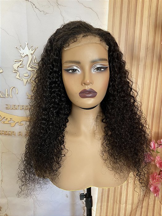 LACE FRONT HUMANA CACHEADA 55CM 180% de densidade