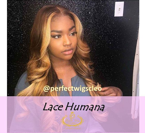 LACE HUMANA CASTANHO COM OMBRE HAIR