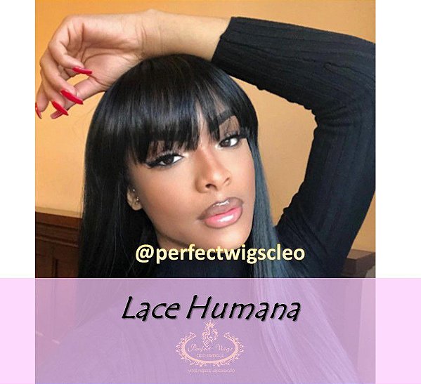 LACE HUMANA LISA 65CM COM FRANJA