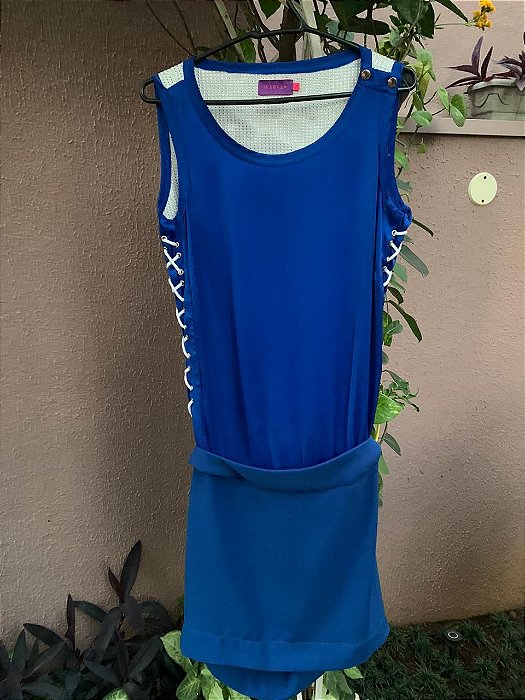 azul royal vestido curto