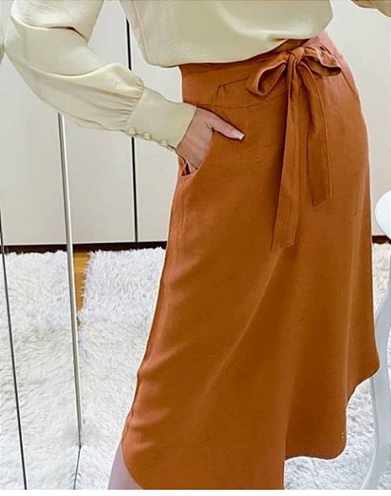 saia midi de amarrar