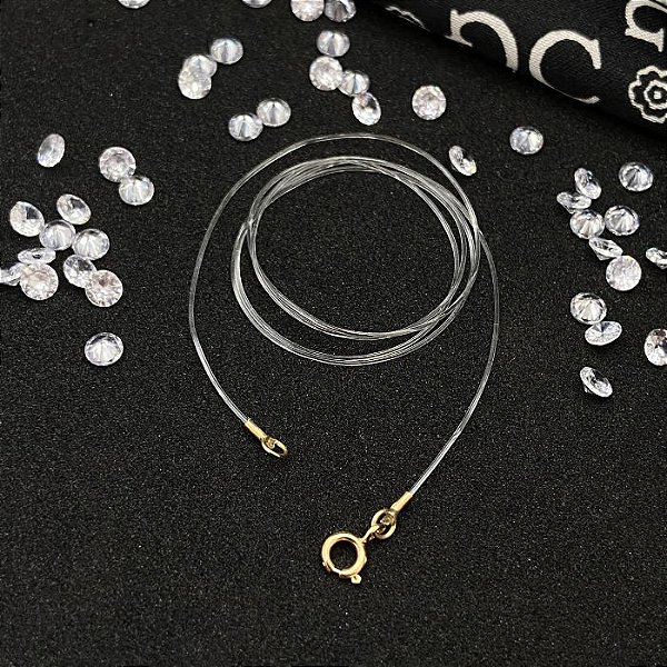 Gargantilha Ouro 18k Nylon 40cm