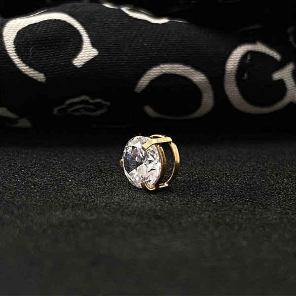 Pingente Ponto De Luz Ouro 18k Zirconia 5mm