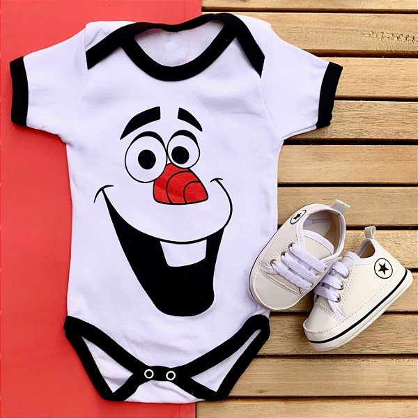 Kit Body Bebe Olaf E Tenis Branco Baby Dress Baby Dress Loja Especializada Em Moda Infantil