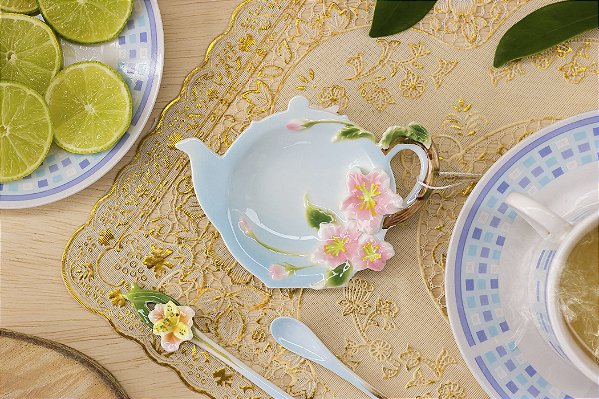 Porta Saquinho de Chá de Porcelana- Manu Fisch