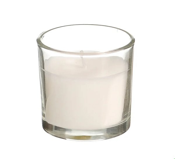 Vela Aromática de Baunilha em Parafina com Pote de Vidro 5,0x5,0cm (Unidade)