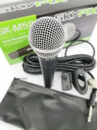 Microfone com Fio SKYPIX SK-M58 / Sem Chave + Cabo