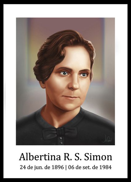 Retrato de Pioneira: Albertina Simon