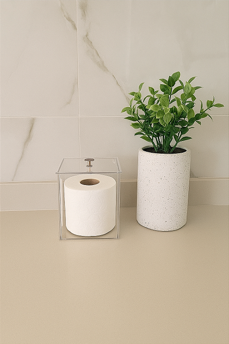 Porta Papel Higiênico Em Acrílico (1 rolo)