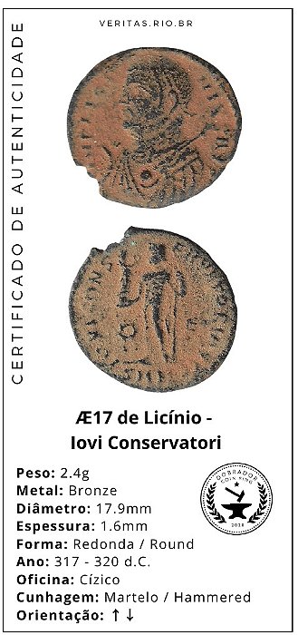 Moeda Romana Licínio Lovi Conservatori