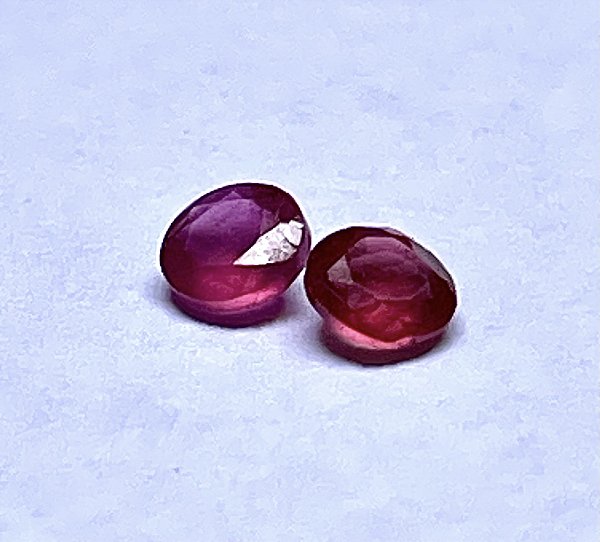 Par de rubis 3 mm para chevalier